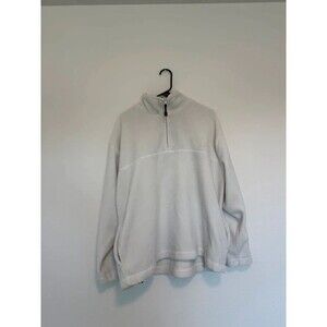 St. John’s bay men’s XL white fleece quarter zip